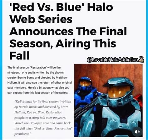 'Red Vs. Blue' Halo Web Series Announces The Final Season, Airing This ...