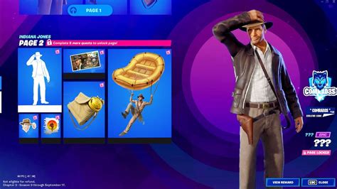 Fortnite Indiana Jones Page 2 Rewards - YouTube