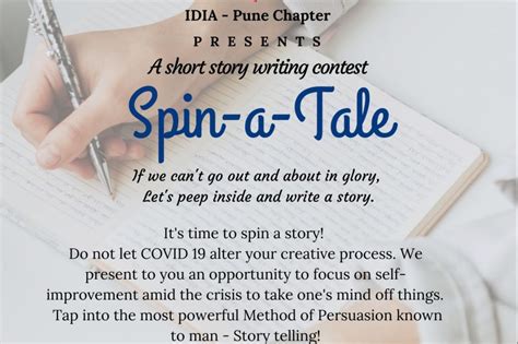 IDIA Pune Chapter’s 'Spin-a-Tale' Story Writing Competition | SCC Times