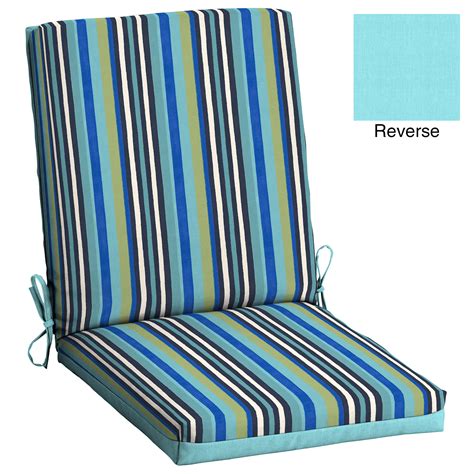 Mainstays Turquoise Stripe 43 x 20 in. Outdoor Patio Chair Cushion - Walmart.com - Walmart.com