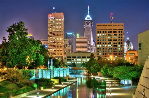 Indianapolis Skyline Downtown Cityscape Photograph by Gregory Ballos ...