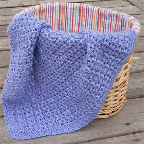 Crochet Baby Afghan Blanket V Stitch Blanket Crib Blanket