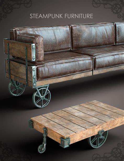 Steampunk Furniture | Daz 3D