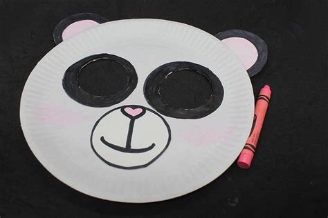 Make a Lovely Paper Plate Panda Bear Mask | Fun Kids Craft