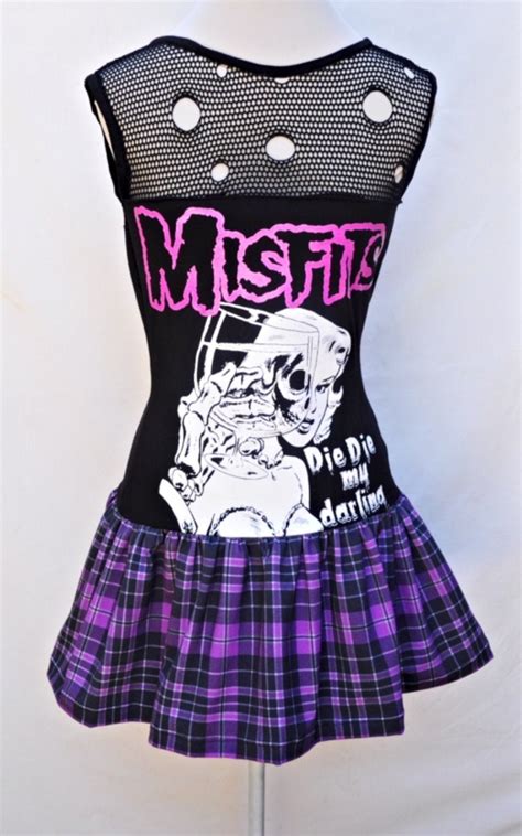 Misfits Punk Clothing Band Merch Band Clothing Rock Dress - Etsy