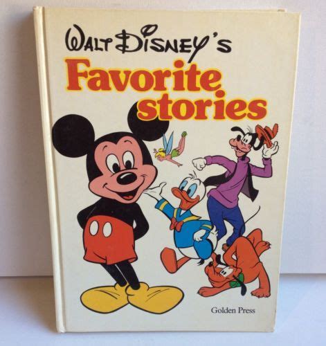 Walt-Disney Favorite Stories; Golden Press 1978 | Disney favorites, Childhood books, Walt disney