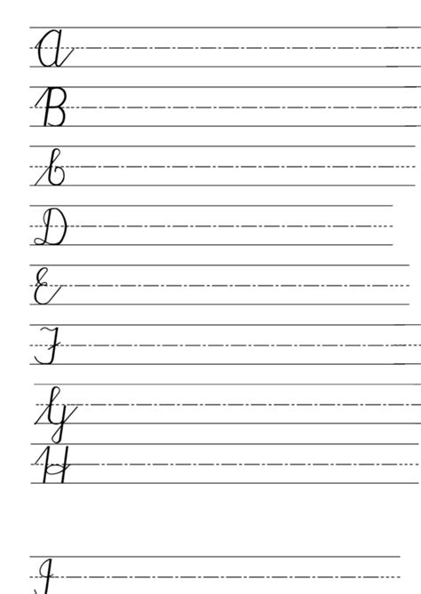 Cursive Uppercase Practice Sheets printable pdf download