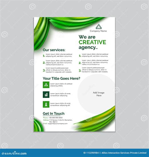 Creative Flyer Design. Corporate Template Layout Presentation Stock ...