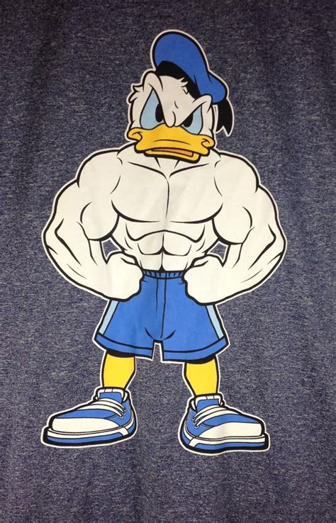 Disney $19.99 Muscle/Bodybuilding/Workout/Gym Donald Duck "Hard Duck ...