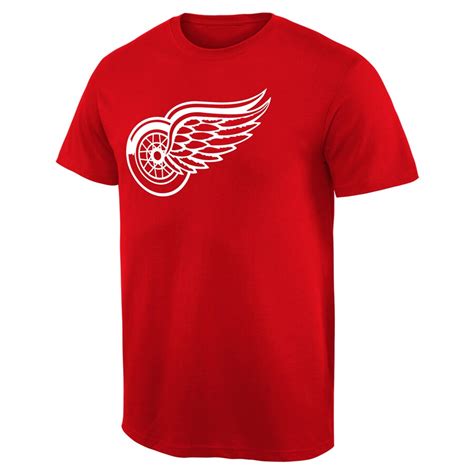 Detroit Red Wings Fan Big Logo T-Shirt - Red