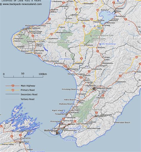 Where is Lake Tuku a taupo? Map - New Zealand Maps