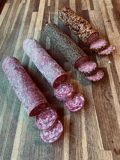 Homemade Cured Salami : Charcuterie | Salami recipes, Homemade salami recipe, Cured meat recipes