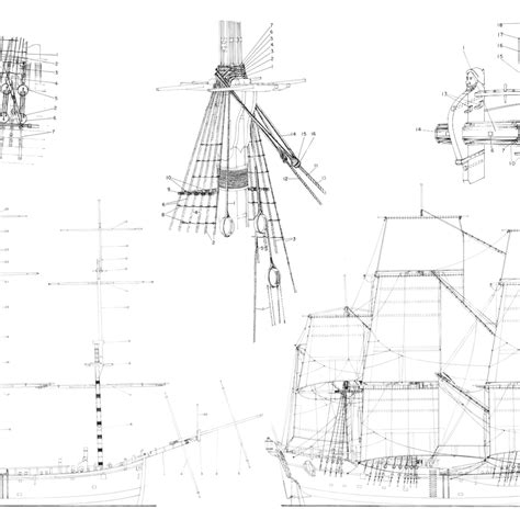 The hms endeavour model ship plans – Artofit