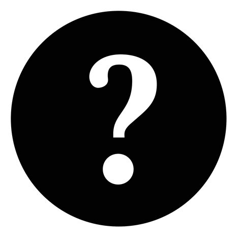 Collection of Black And White Question Mark PNG. | PlusPNG