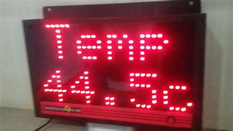 Supreme Industrial Temperature LED Display Board at Rs 9500/piece in ...