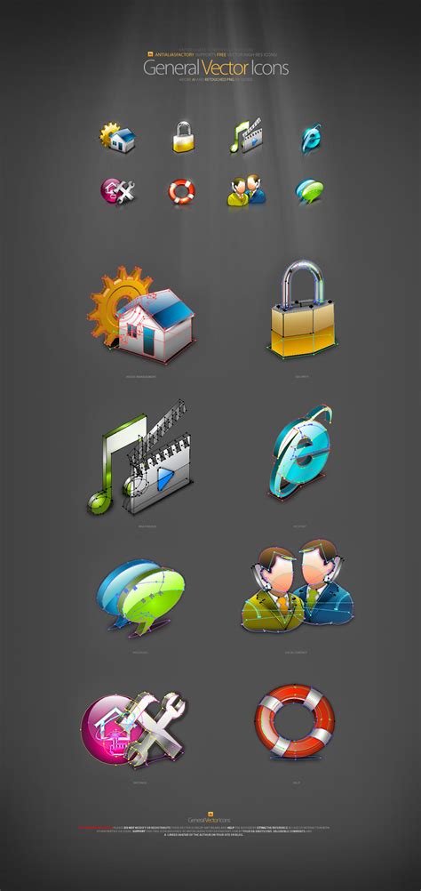 General Vector Icons by antialiasfactory on DeviantArt