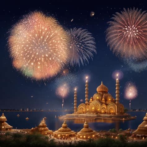 Premium AI Image | Deepavali festival celebration in a grand palace ...