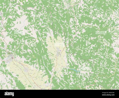 Podujeva, municipality of Kosovo. Open Street Map Stock Photo - Alamy