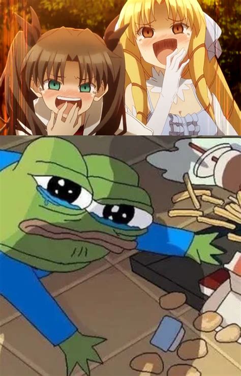 anime girls laughing at pepe template | Anime Girls Laughing At Anime Girl In Mud | Know Your Meme