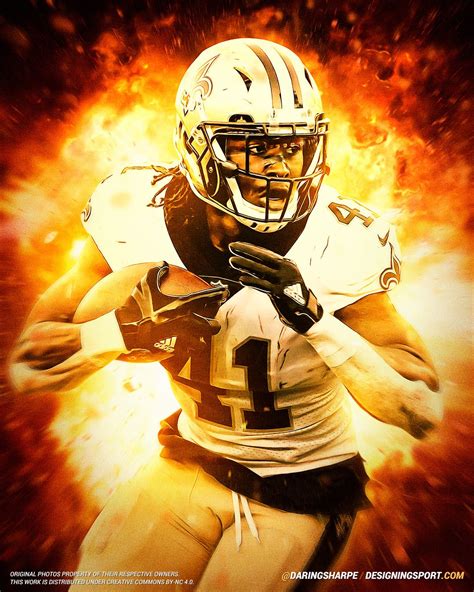 NFLFanpoint II — designingsport: Alvin Kamara, New Orleans Saints Nfl Football Players, Nfl ...