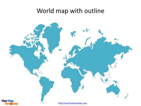 Blank World Map Powerpoint Template | Images and Photos finder