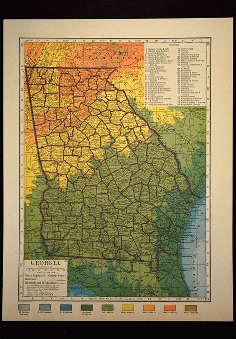 Topo Map Of Georgia - Map Of West