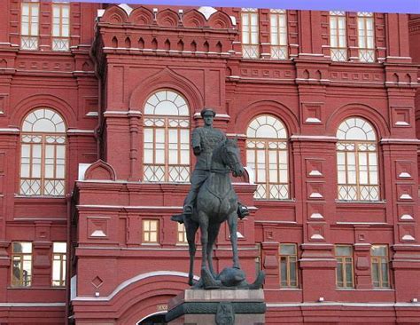 Zhukov Memorial Statue, sculptor: V. M. Klykov - Moscow