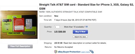 Straight Talk iPhone Less Attractive Without AT&T SIM Card