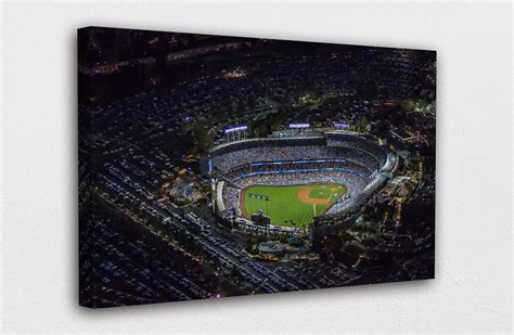 Dodger Stadium at Night View Canvas Wall Art Design Poster | Etsy