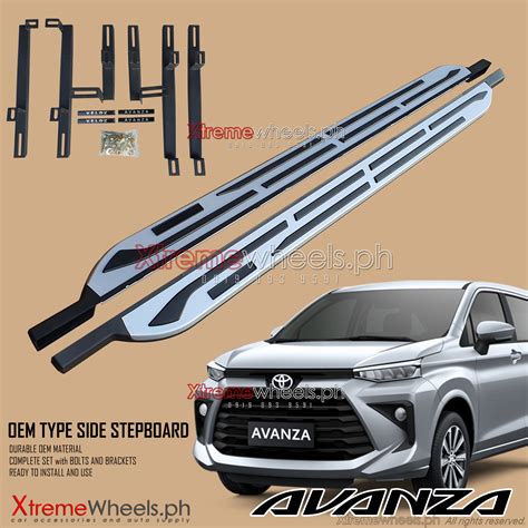 Toyota Avanza 2022-2023 Black Step board / Stepboard / Running Board ...