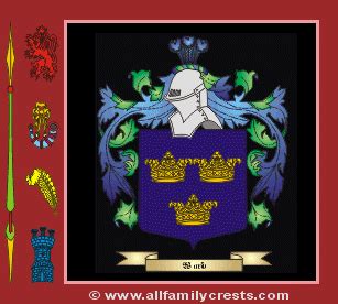 Ward family crest and meaning of the coat of arms for the surname Ward, Ward name origin