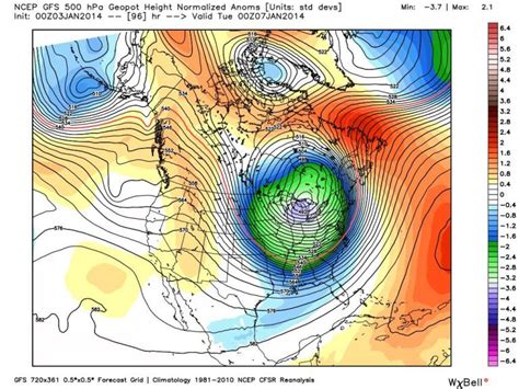 Mapping the Wobbliness of the Polar Vortex | Musings on Maps