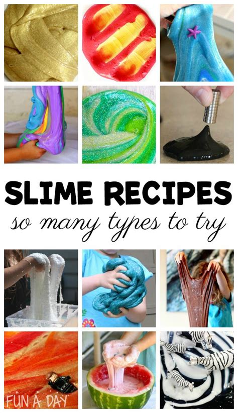 The Ultimate Collection of Types of Slime from A to Z | Types of slime, Slime recipe, Slime