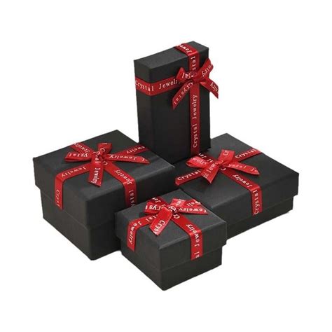 China Customized Black Ribbon Jewelry Gift Box Manufacturers, Factory ...