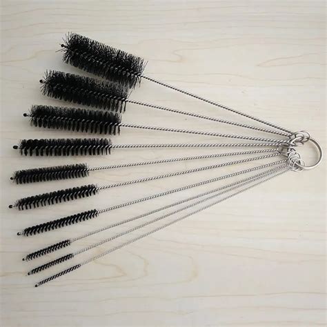 SaiDeng 10pcs Nylon Tube Brushes Straw Set Pipe Jewelry Cleaning Brush ...