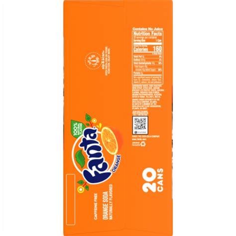 Fanta® Orange Caffeine Free Soda Cans, 20 pk / 12 fl oz - Fred Meyer