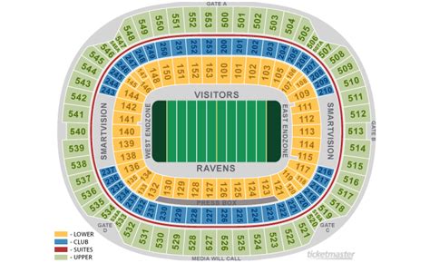 Baltimore Ravens Home Schedule 2019 & Seating Chart | Ticketmaster Blog