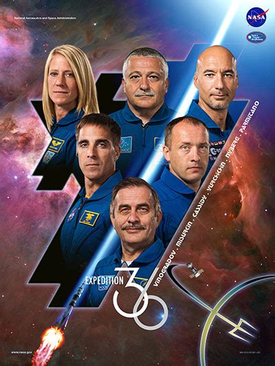 ISS Expedition 36 crew portrait and crew poster - collectSPACE: Messages