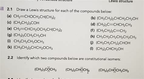 (Solved) - Transcribed image text : Lewis structure ill Draw a Lewis ...