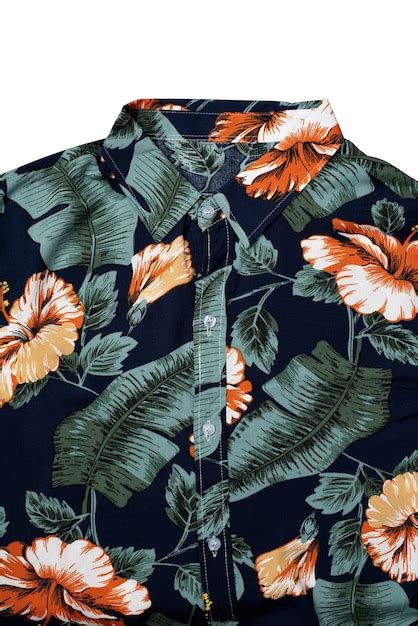 Free PSD | View of hawaiian shirt with pattern