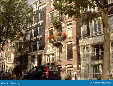 Row Houses In Amsterdam Royalty Free Stock Photography - Image: 7584607