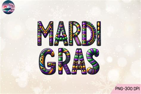 Fat Tuesday Beads Sublimation PNG Graphic by Cherry Blossom · Creative ...