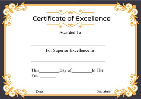 How To Create Certificate Of Excellence - Template Free Download | HowToWiki