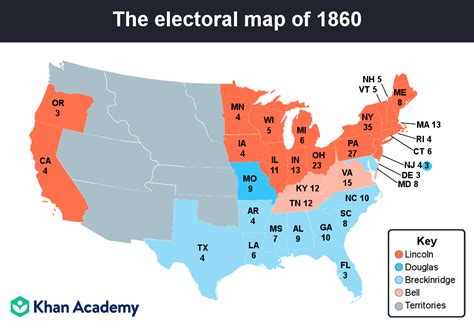 Election of 1860 and secession (practice) | Khan Academy