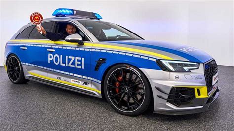 Audi RS4 Avant By ABT Turned Into 'Police Car' For Essen Show