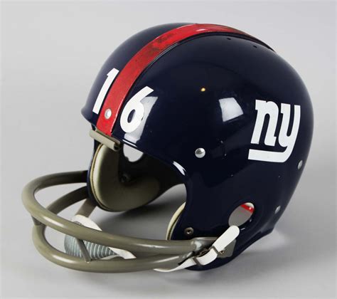 New York Giants - Frank Gifford Original RK2 Kra-Lite Riddell Football ...