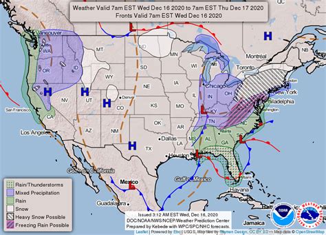 National Weather Map 7 Day Forecast - United States Map