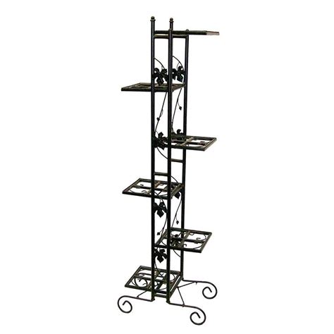Oakland Living 6-Level Black Plant Stand-5199-BK at The Home Depot Plant Stands Outdoor, Plant ...