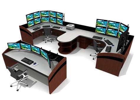 Control Room Consoles & NOC Furniture For Command Centers