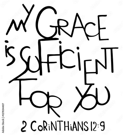 My grace is sufficient for you. Inspirational and motivational quote ...